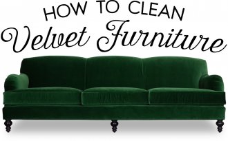 How to clean velvet furniture